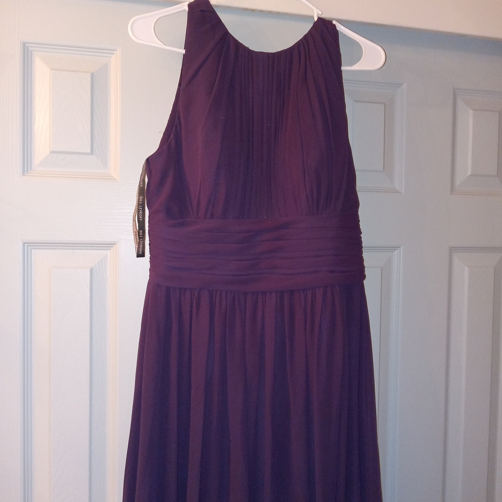 Bill Levkoff Deep Purple Maxi Dress